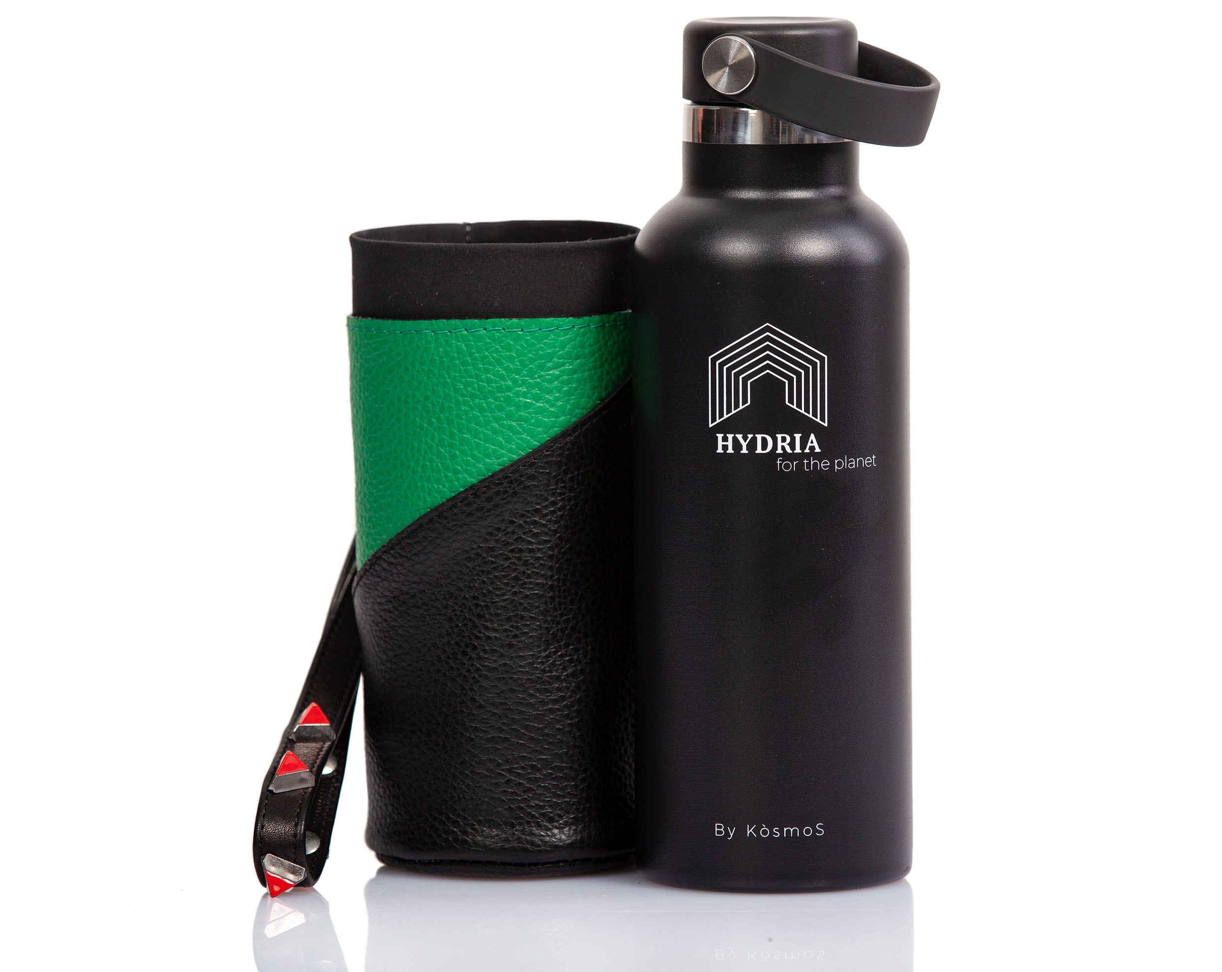 porta borraccia in pelle – HYDRIA for the planet